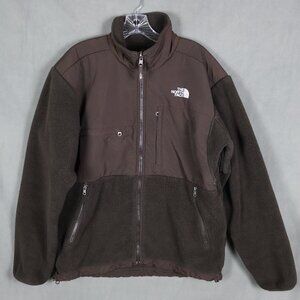 The North Face Jacket Mens Medium Bittersweet Brown Denali Fleece Pile Full Zip